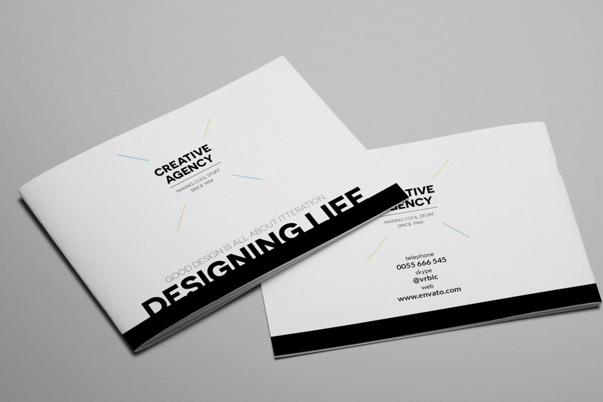 Creative Agency A5 Brochure InDesign, a Brochure Template by Print design (Photo 1 of 5)