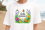 Hello Summer with Flowers PNG, an Illustration by DreamArtGraphic (Thumbnail 2 of 4)
