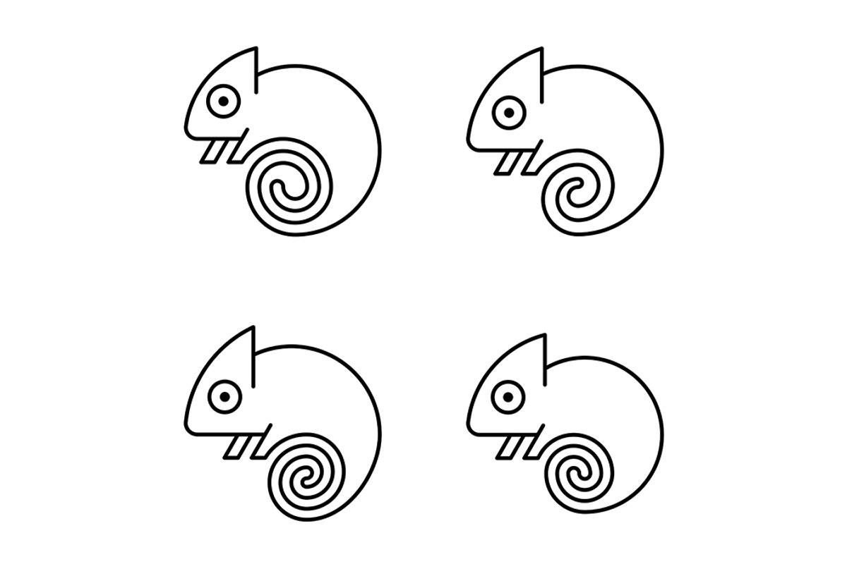 Chameleon Logo, a Graphic by NataliiaVolyk (Photo 3 of 6)