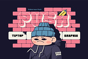 Diskorman – Bubbly Urban Graffiti, a Slab Serif Font by Tiptop Graphic (Thumbnail 5 of 9)