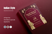 Indian Style Wedding Invitation, an Invitation Template by Fannan Studio (Thumbnail 1 of 2)