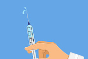 Vaccination Concepts with Syringe, a Healthcare Illustration by TAlex (Thumbnail 3 of 6)