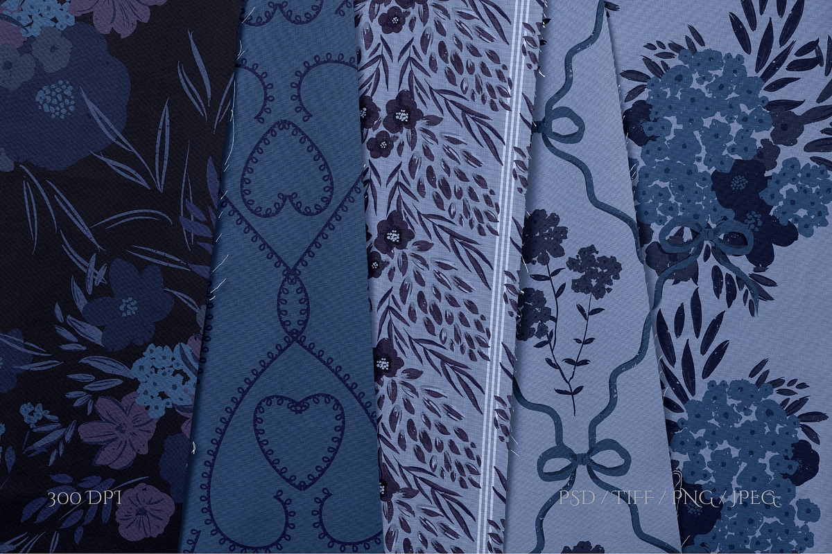 Bedtime florals. Midnight Patterns, a Pattern Graphic by PaperJamLab (Photo 11 of 13)