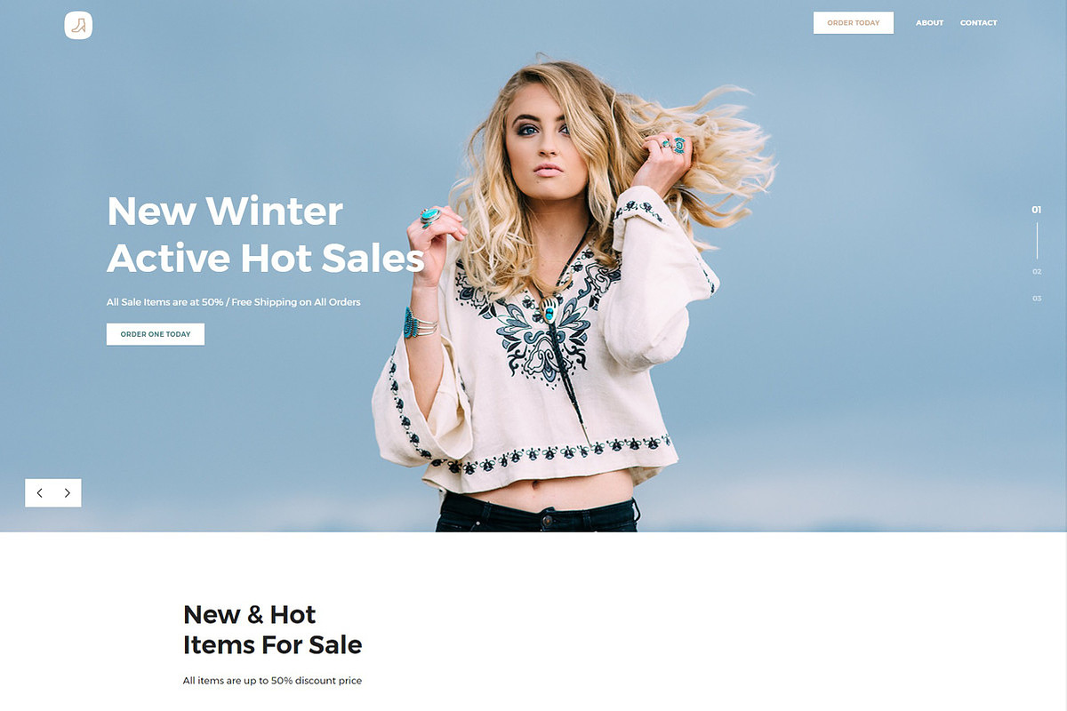 fashion, a HTML Template by onepage