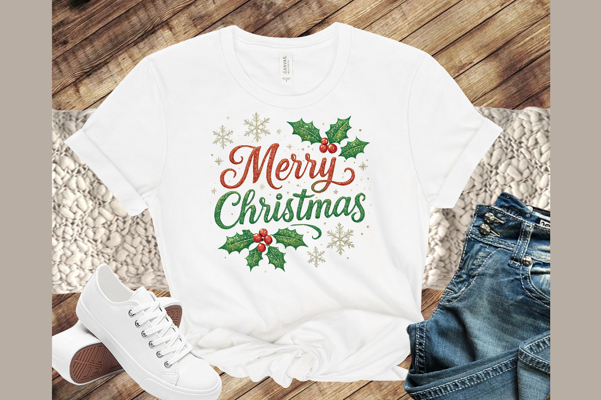 Merry Christmas Png - Glitter Christ, an Illustration by Sublimation Artist (Photo 3 of 9)