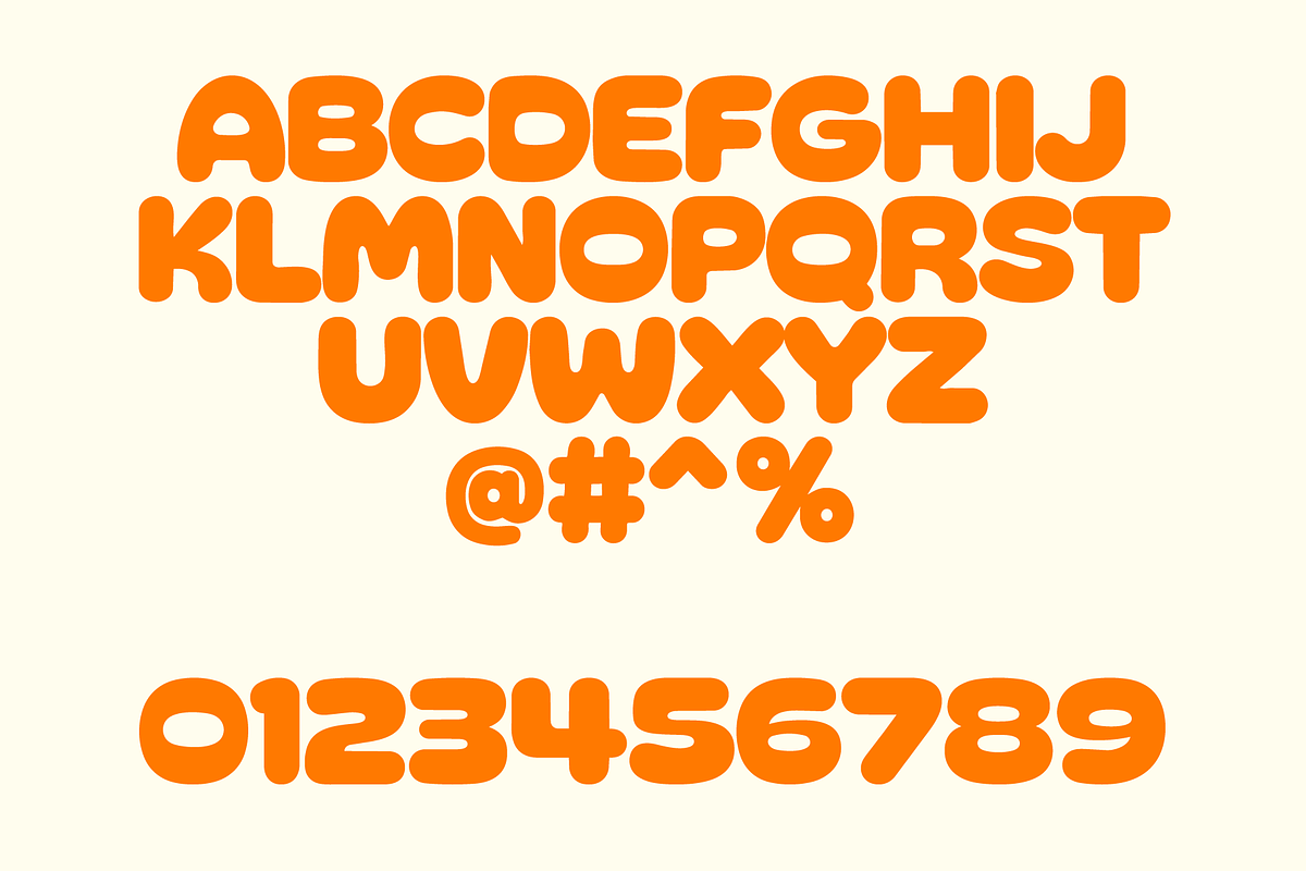 Osora | Bold Bubble Font, a Sans Serif Font by Koplexs Studio (Photo 8 of 10)