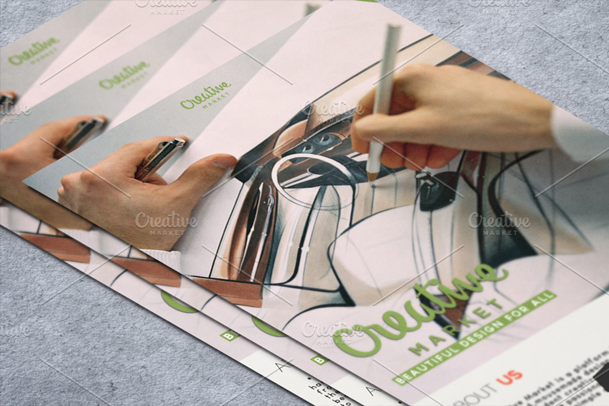 Elegant Flyer Mock up, a Print Template by RgraphicsDesign (Photo 5 of 5)