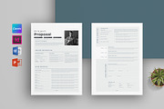 Proposal | Canva MS Word & Indesign, a Stationery Template by obayes (Thumbnail 1 of 5)