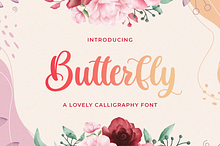 Butterfly - Lovely Calligraphy Font