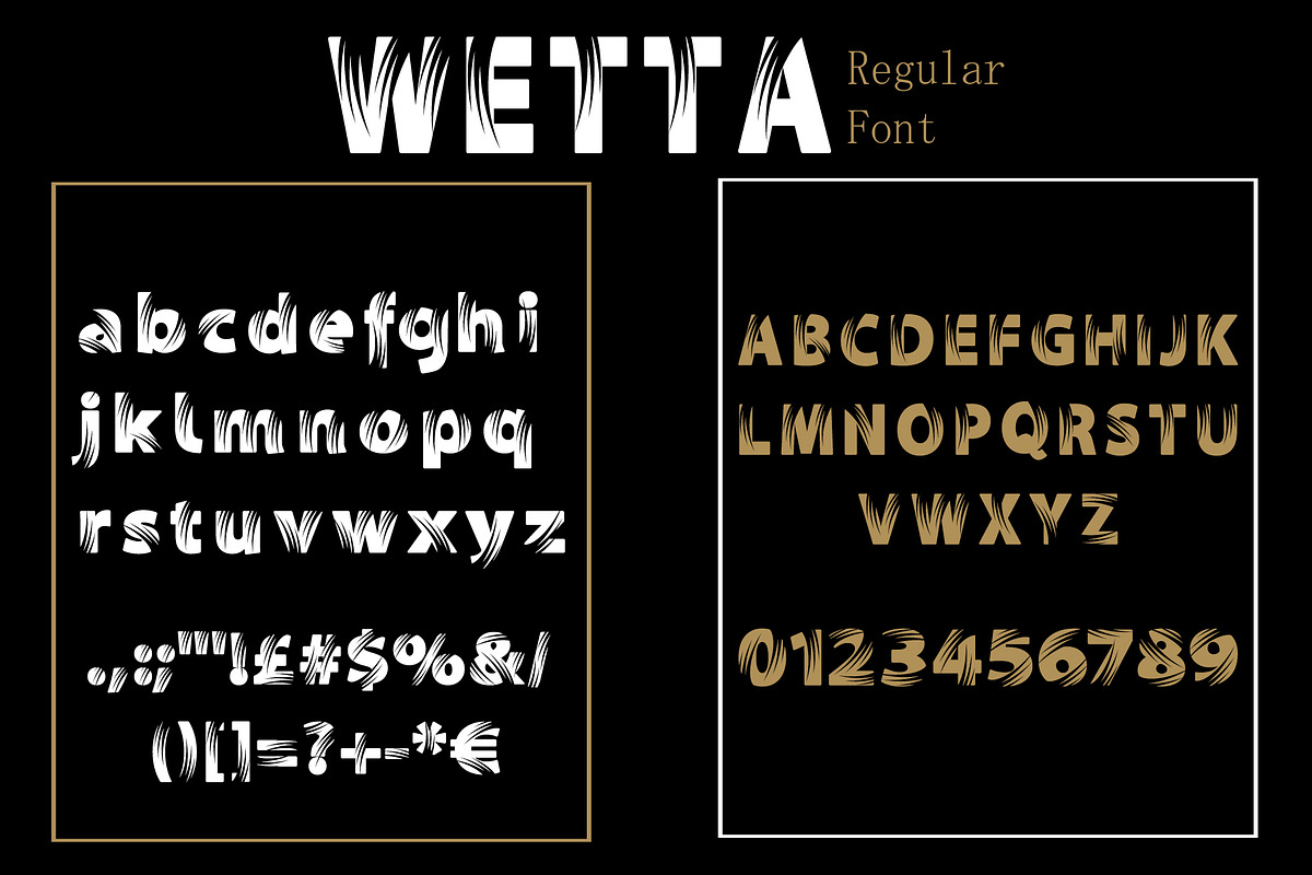 Wetta Regular Font preview 8