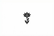 Modern Black Flower Design, an Illustration by jahid234 (Thumbnail 3 of 21)