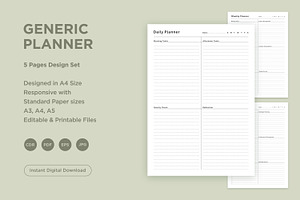 Generic Planning Pages Set V-08