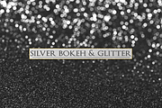 Silver Glitter and Bokeh Backdrops, a Texture Graphic by Paper Element (Thumbnail 3 of 3)