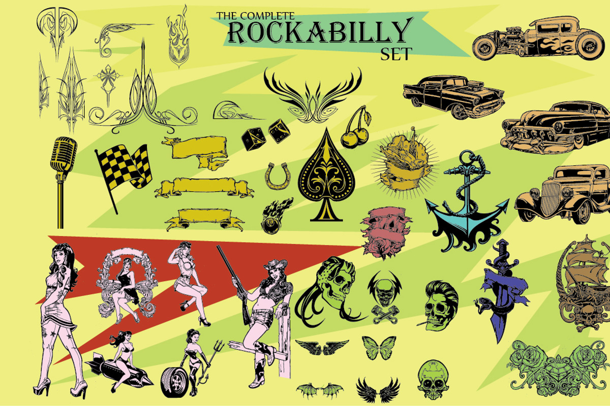 THE COMPLETE ROCKABILLY SET, an Object Graphic by SteveKnerem