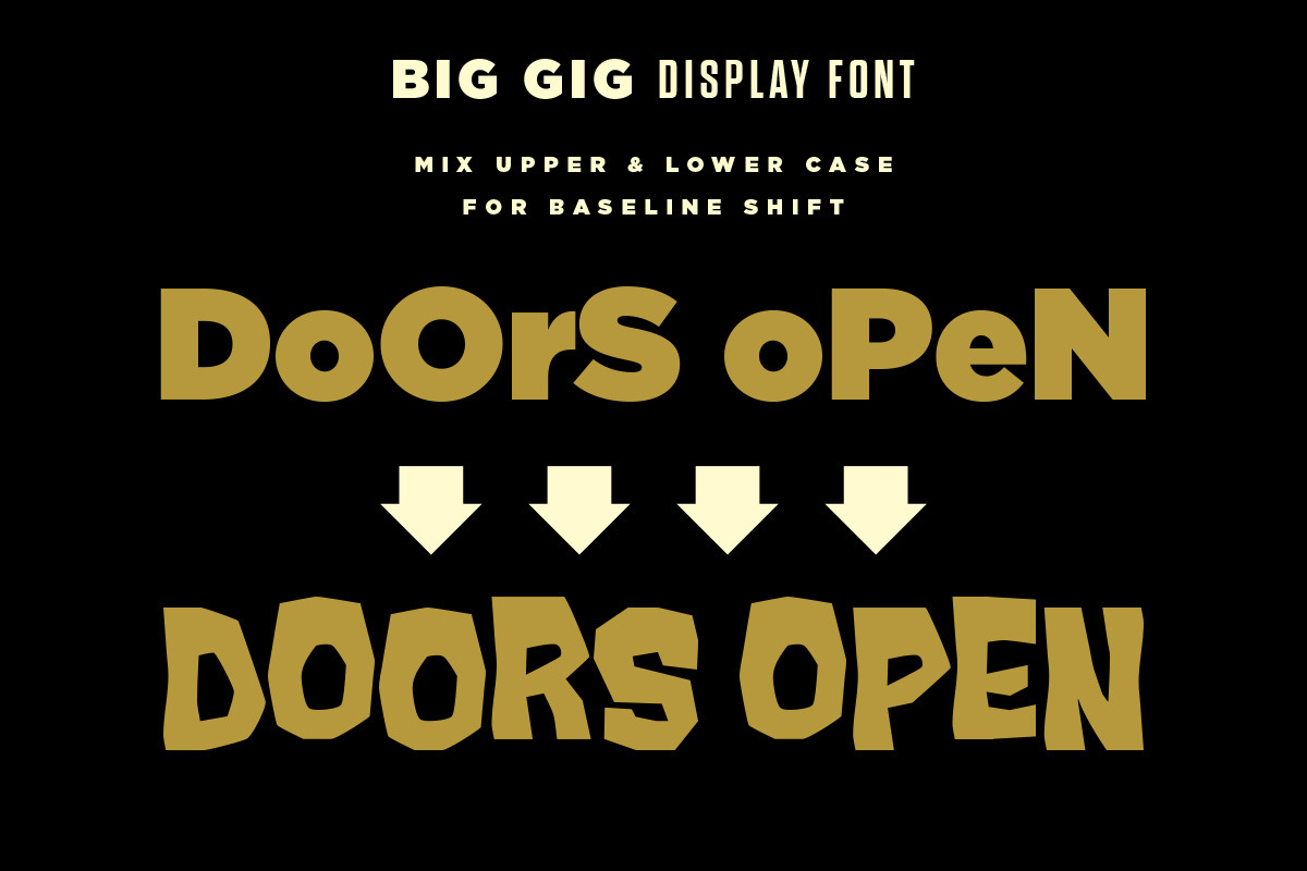 Big Gig Font, a Sans Serif Font by Price Foundry (Photo 4 of 7)