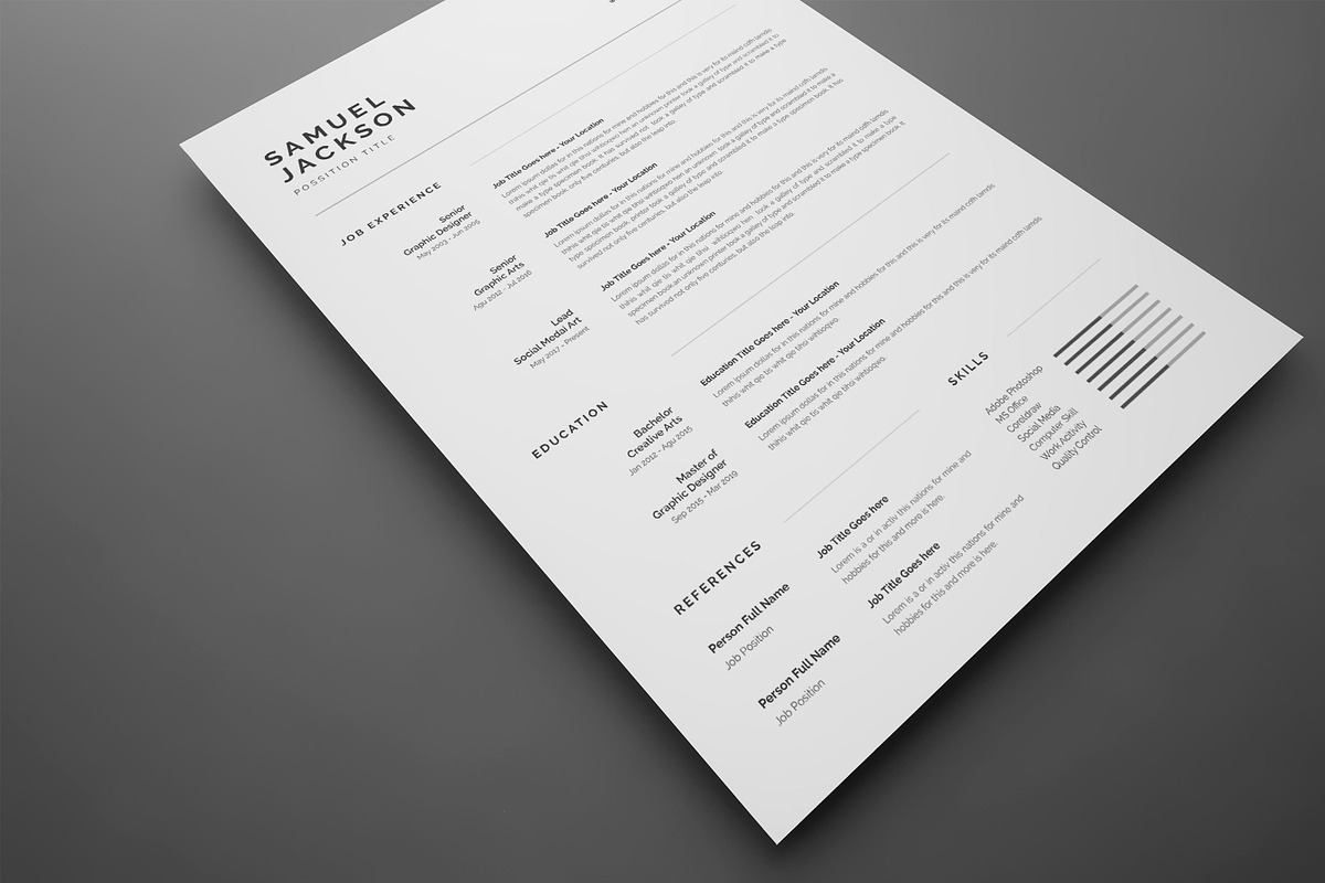 Resume/CV, a Resume Template by UX-group (Photo 3 of 5)