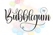 Bubblegum | Script Font, a Handwritten Font by Scratchones (Thumbnail 1 of 9)