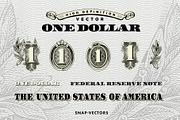 Vector One Dollar, an Illustration by Snap Vectors (Thumbnail 4 of 4)