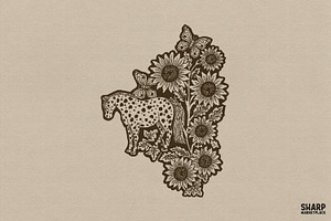Spotted Appaloosa Horse With, an Object Graphic by SharpMarketplace
