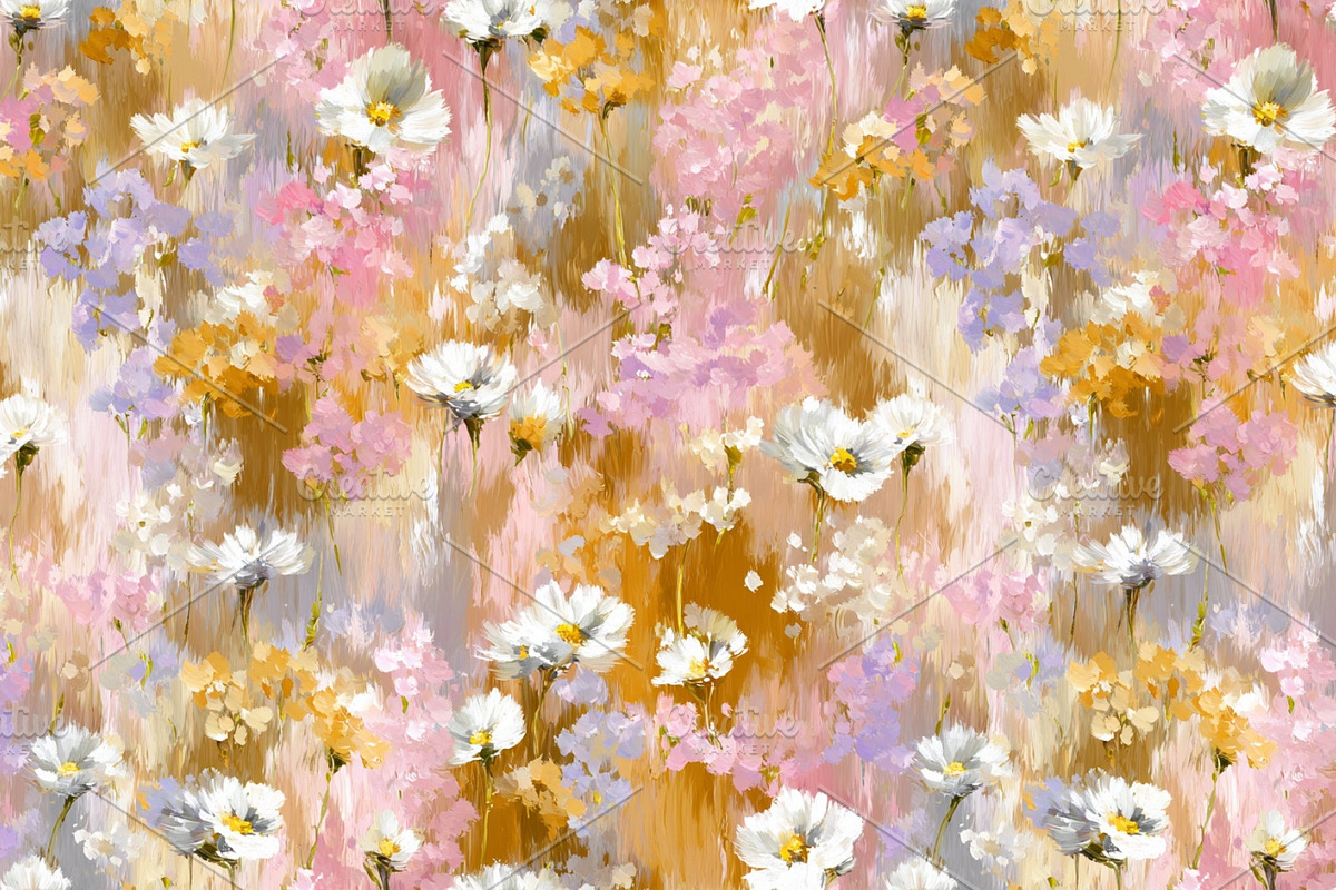 Impressionist Floral 24 Patterns Set, a Pattern Graphic by LoveDesignShop (Photo 11 of 11)