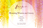 Rachel. Wisteria and Acacia, a Decorative Illustration by artabramova (Thumbnail 1 of 9)