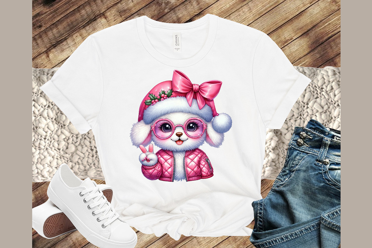 Watercolor Christmas Dog PNG, an Illustration by Sublimation Artist (Photo 5 of 9)