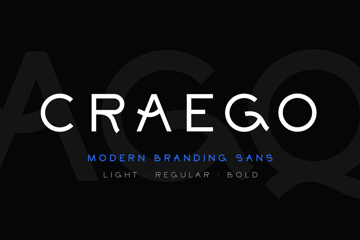 Craego – Modern Branding Sans, a Sans Serif Font by chekart (Photo 1 of 10)