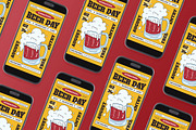 Yellow International Beer Day Flyer, a Flyer Template by Aiyari Graphic (Thumbnail 2 of 3)