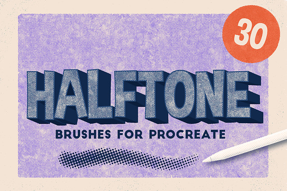 HALFTONE BRUSHES FOR PROCREATE preview 8