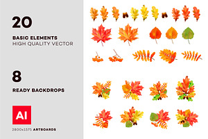 Vector Autumn Leaves