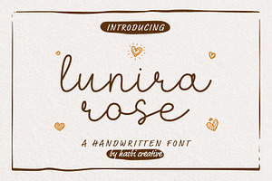 Lunira Rose - Handwritten Script