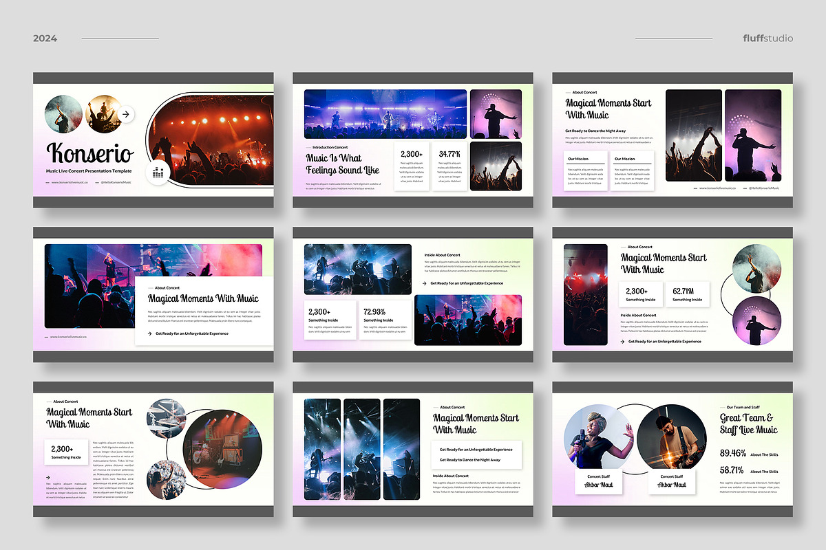 Musical Concert Keynote Template, a Presentation Template by fluffstudio (Photo 2 of 4)