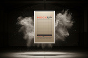 Floating Poster Mockups with Dust, a Mockup by Luuqas Design (Thumbnail 6 of 8)