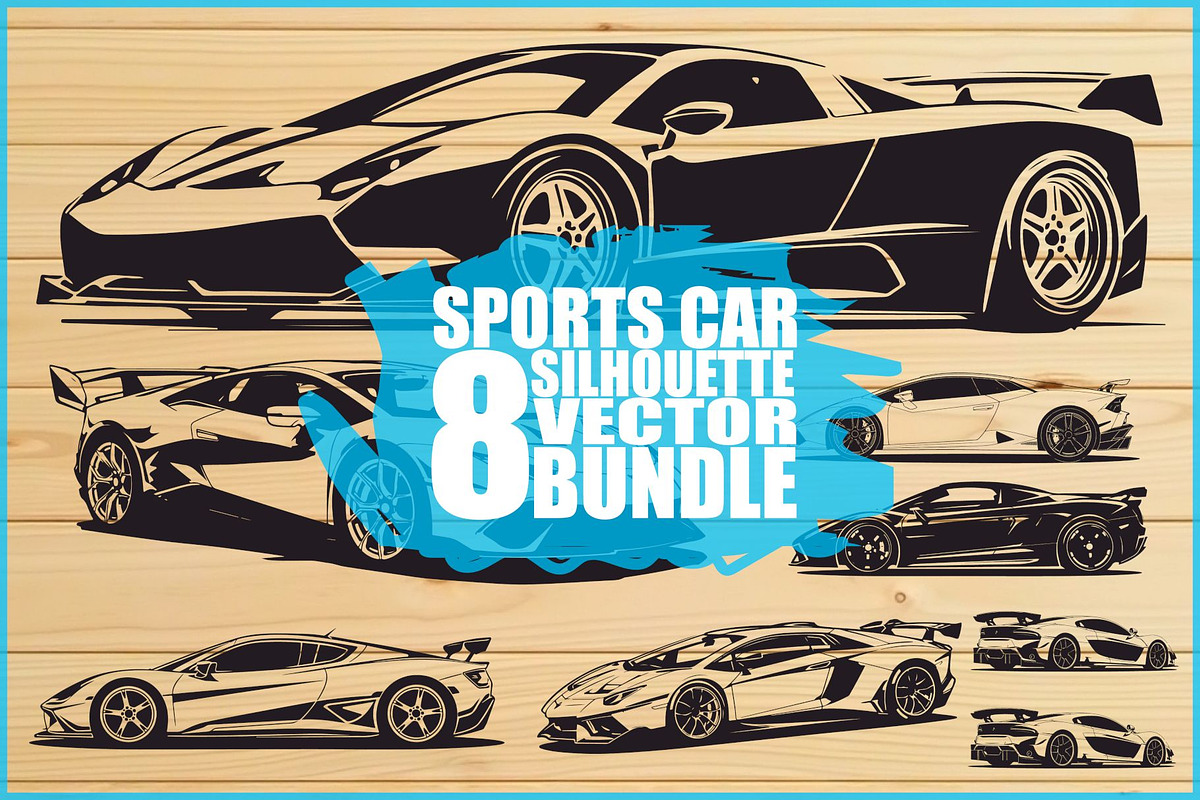 Supercar Vector Collection, an Illustration by Amazin_art (Photo 1 of 9)