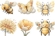 Whimsical Yellow Spring Clipart, an Illustration by Designking (Thumbnail 5 of 5)