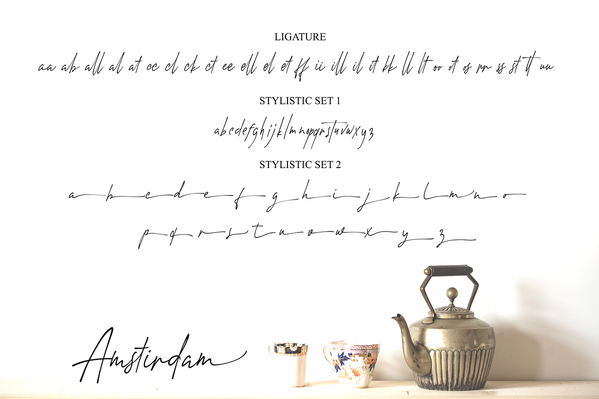 Amstirdam - Handwritten Fonts, a Script Font by SemutHitam Creative (Photo 8 of 11)