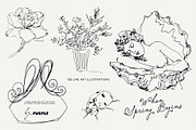 When Spring Begins: Line Art, a Seasonal Illustration by Purple (Thumbnail 1 of 15)