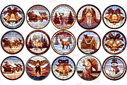Christmas Stained Glass Clipart, an Illustration by Markicha Art (Thumbnail 2 of 5)
