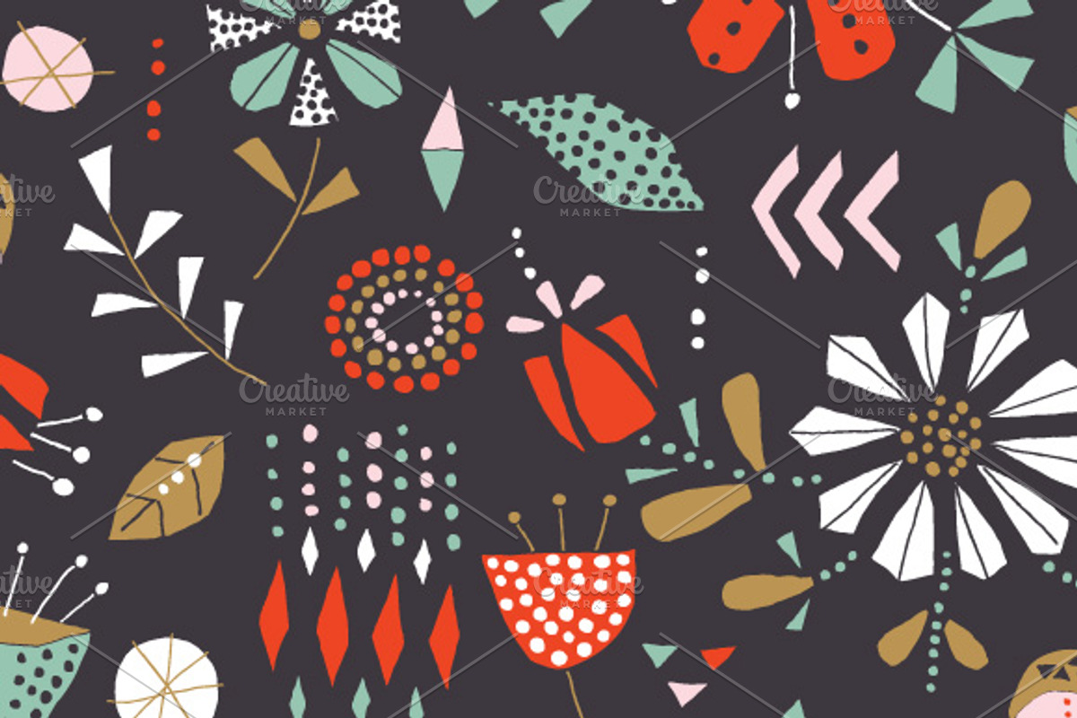 Folk Tribal Patterns (EPS format) preview 2