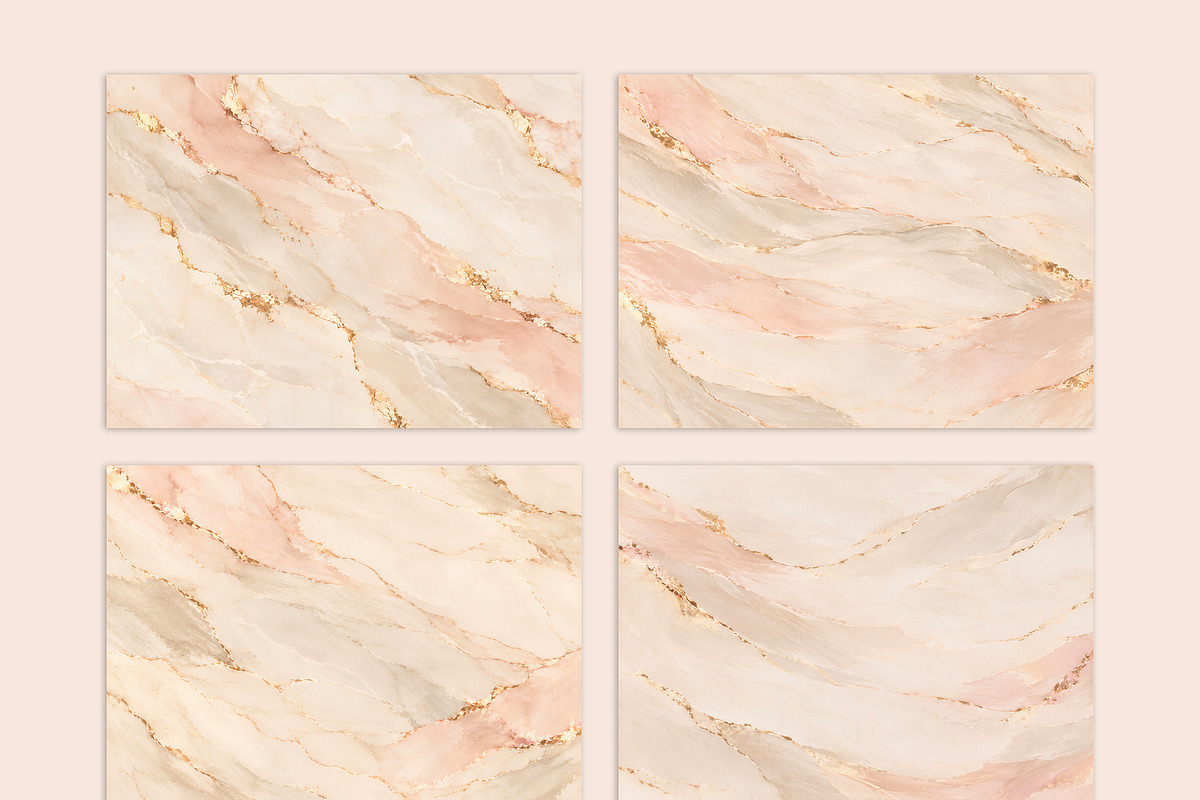 Blush & Gold Gilded Marble Textures, a Texture Graphic by by creative paper (Photo 4 of 5)