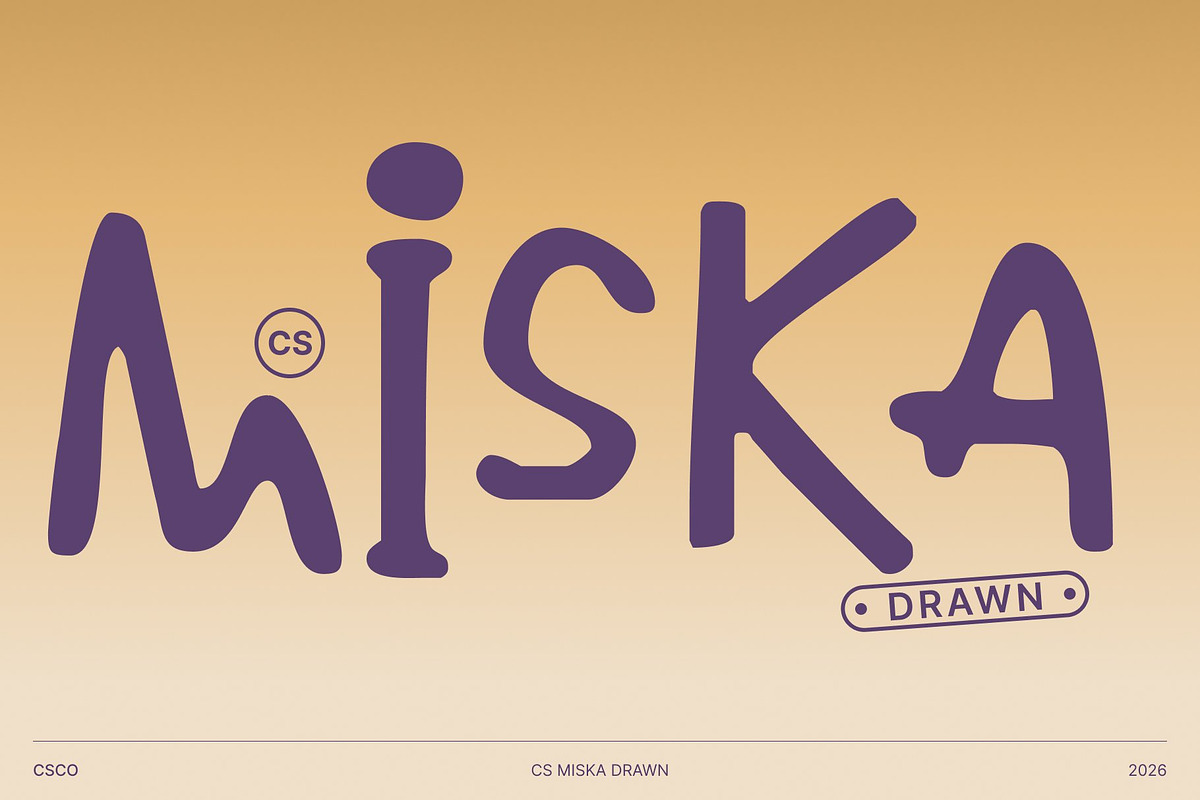 CS Miska Drawn, a Sans Serif Font by Craft Supply Co. (Photo 1 of 8)