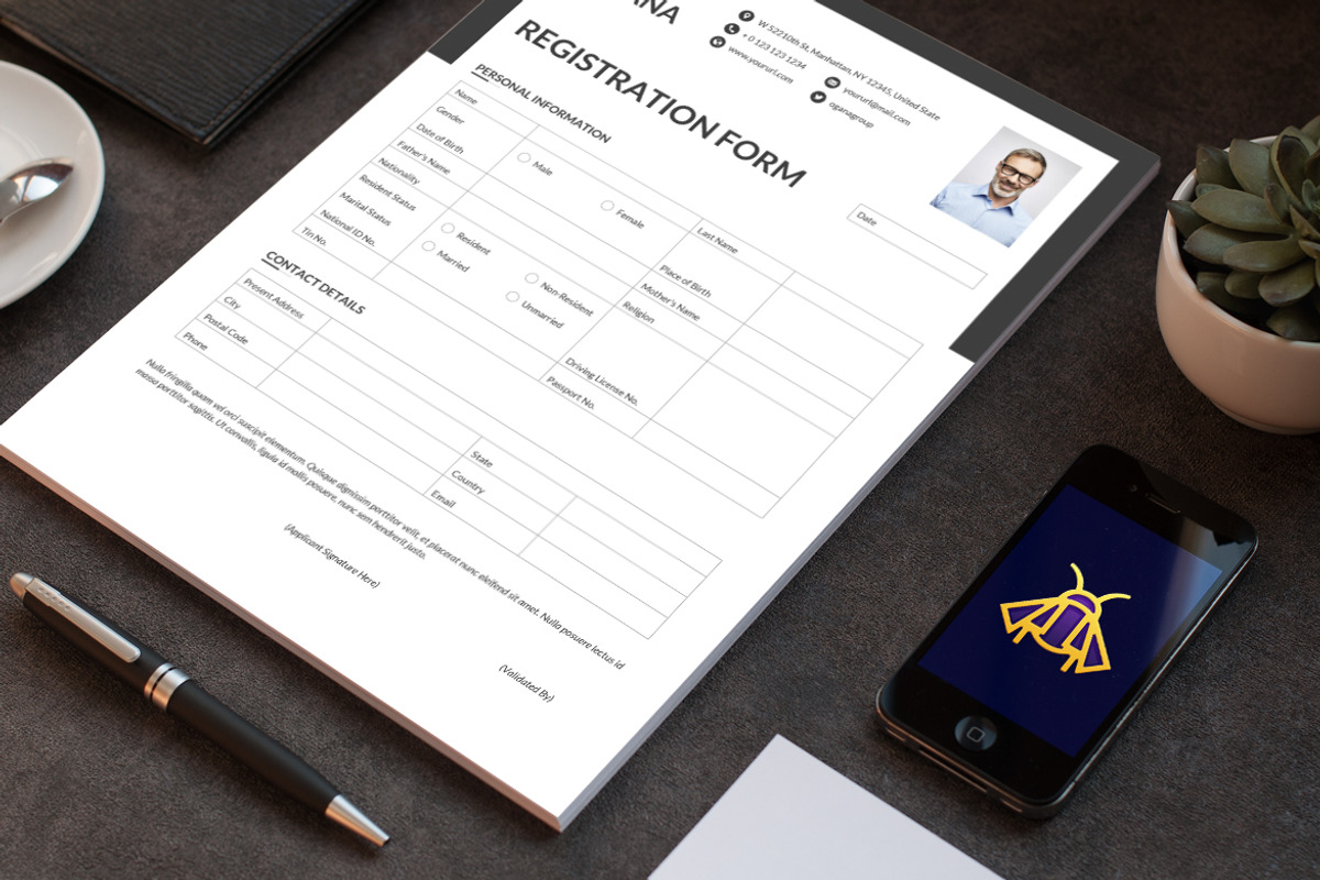 Registration Form Two Page, a Stationery Template by iDoodle Studio (Photo 4 of 5)