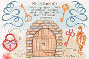 Watercolor Floral home. Cozy flowers, a Texture Illustration by antuanetto (Thumbnail 3 of 12)