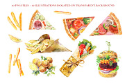 Street food watercolor collection, a Food Illustration by Natasha Koltsova (Thumbnail 2 of 6)