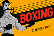 Boxing - Slab Serif Font, a Slab Serif Font by CorgiAstronaut (Thumbnail 1 of 6)