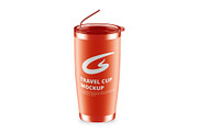 Stainless Travel Cup Mockup, a Cups & Container Mockup by GraphicsPixel (Thumbnail 3 of 3)