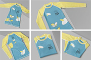 Unisex Raglan Tshirt Mockups, a Shirt Mockup by megostudi0 (Thumbnail 1 of 7)
