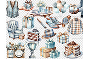 Fathers Day Clipart Bundle, a Person Illustration by GlamArtZhanna (Thumbnail 5 of 6)