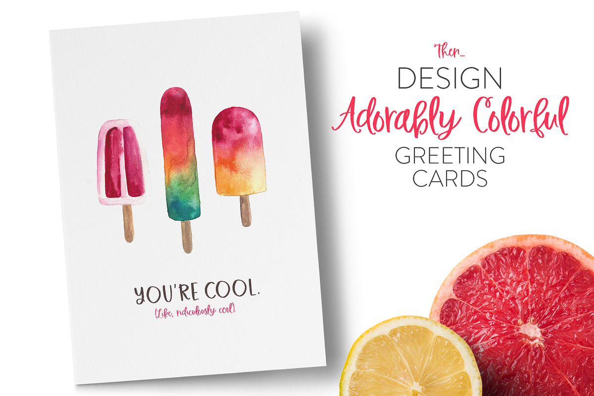Fresh Picked Watercolor & Font Kit preview 5
