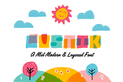 Lustik, a mid century font at 30%OFF, a Font by Francis Chouquet (Thumbnail 6 of 9)